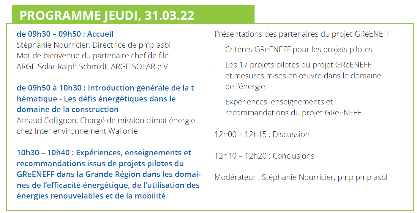 Programme Programme